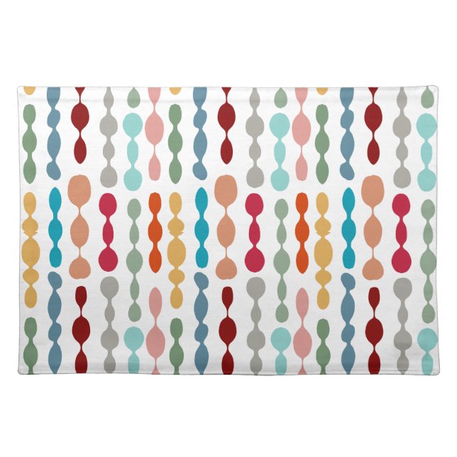 Decorative Barbells Cloth Placemat (Front)