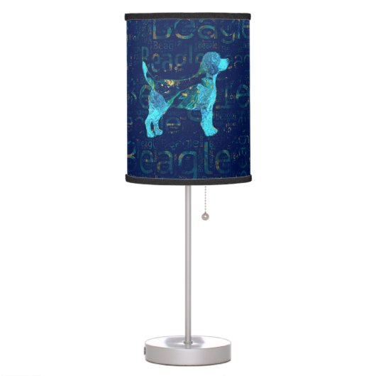 Decorative Beagle  dog Table Lamp (Left)