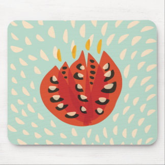 Decorative Beautiful Abstract Tulip Pattern Mouse Pad