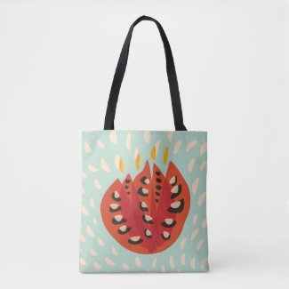 Decorative Beautiful Abstract Tulip Tote Bag