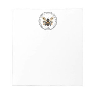 Decorative Bee Floral Notepad