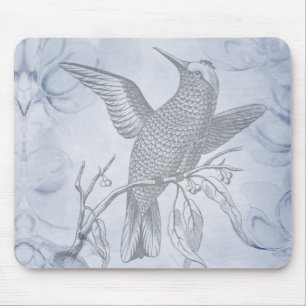 Decorative Bird Art Penmanship Mouse Pad