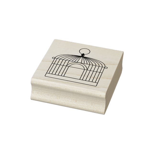 Decorative Birdcage Scrapbooking Rubber Stamp (Stamp)