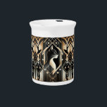 Decorative Black Cat Abstract Porcelain Pitcher<br><div class="desc">Beautiful Decorative Black Cat Abstract Porcelain Pitcher</div>