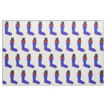 Decorative Black Cat in Christmas Stocking Fabric