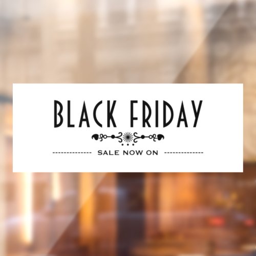 Decorative Black Friday Sale Window Cling