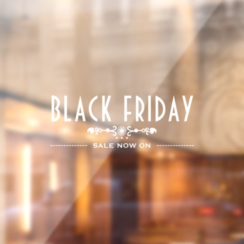 Decorative Black Friday Sale Window Cling