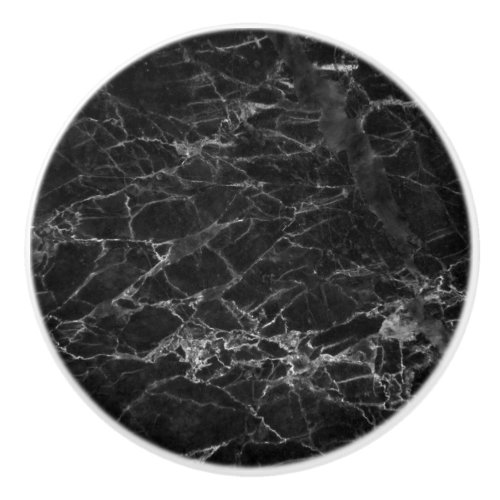 Decorative Black Marble Texture Ceramic Knob