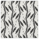 Decorative Black Vines Pattern Fabric