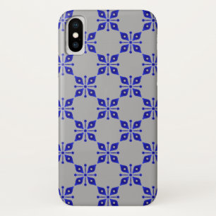 Decorative Blue Design iPhone X Case