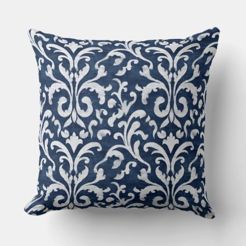 Decorative Blue Throw Pillow