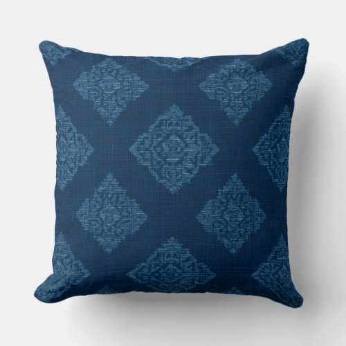 Decorative Blue Throw Pillow