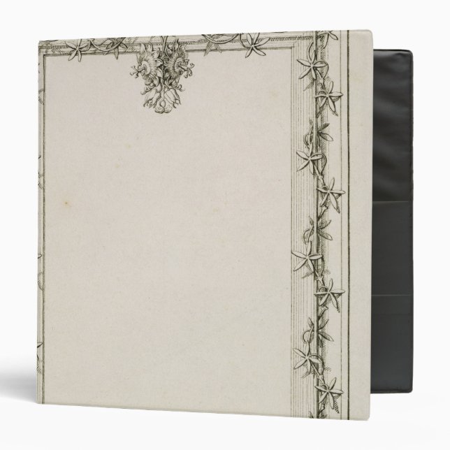 Decorative border, 1809 binder (Front/Inside)