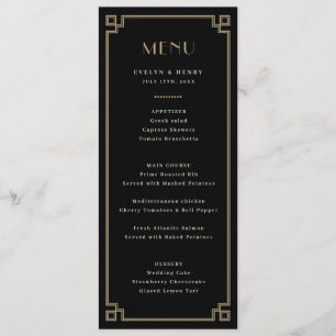 Decorative Border Elegant Menu