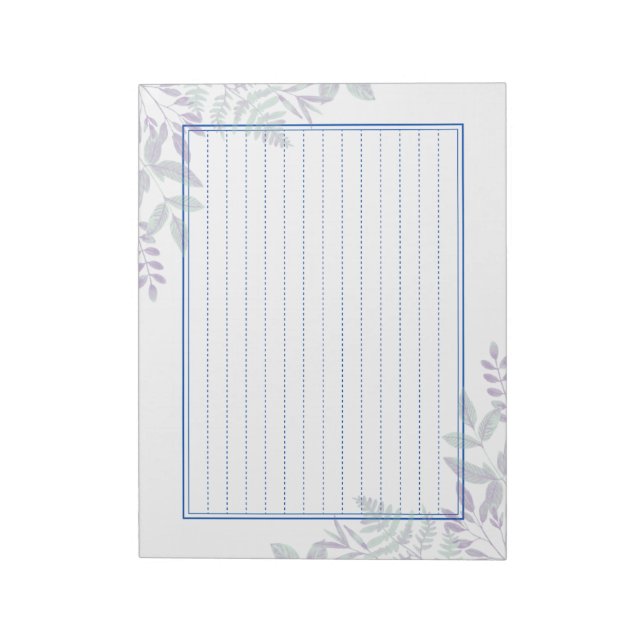 Decorative border paper <blue> 13 lines [bl18] notepad (Rotated)