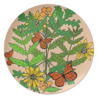 Decorative Botanical Plate