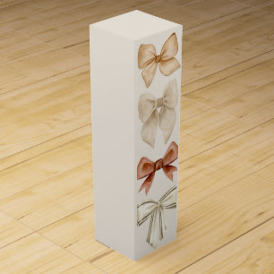 Decorative Bows Wine Box