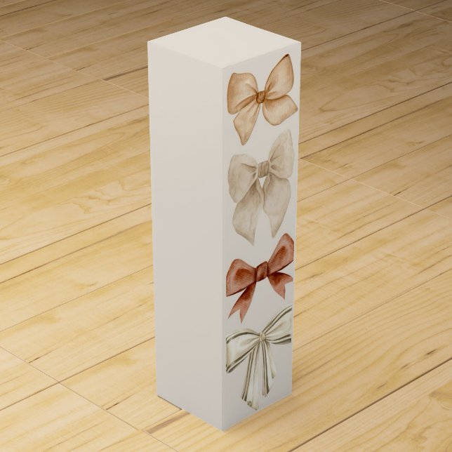Decorative Bows Wine Box (Front)