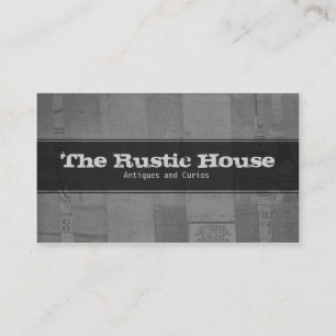 Decorative Business Card Rustic Paper Patterns