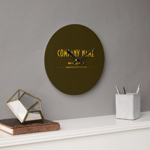 Decorative Business Name Large Clock