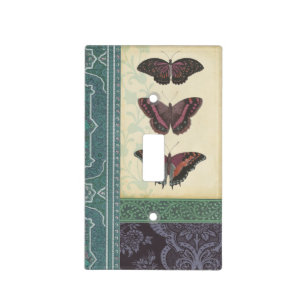 Decorative Butterfly Brocade by Vision Studio Light Switch Cover