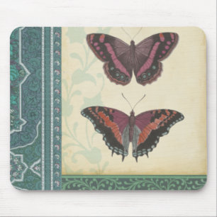 Decorative Butterfly Brocade by Vision Studio Mouse Pad