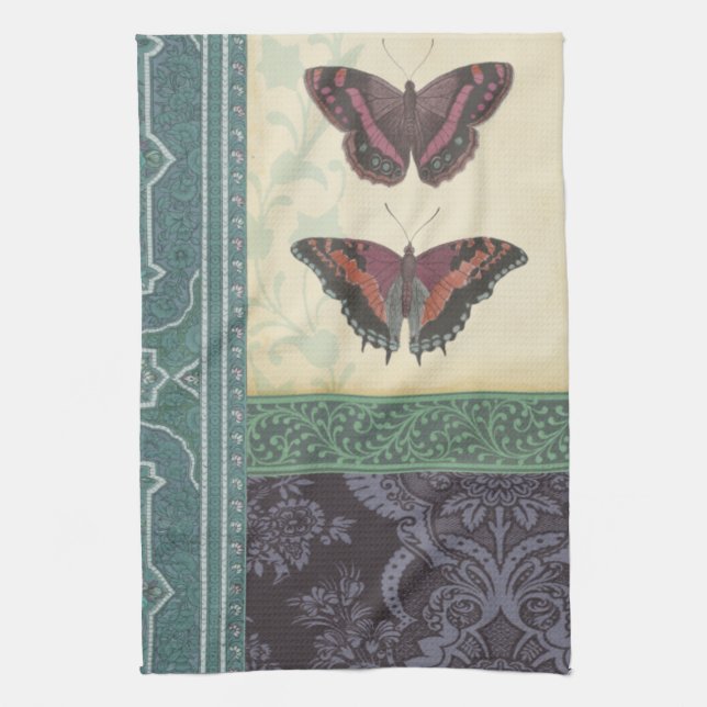 Decorative Butterfly Brocade by Vision Studio Towel (Vertical)