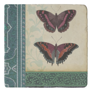 Decorative Butterfly Brocade by Vision Studio Trivet