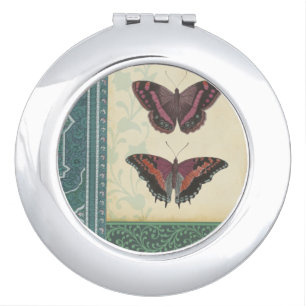 Decorative Butterfly Brocade by Vision Studio Vanity Mirror