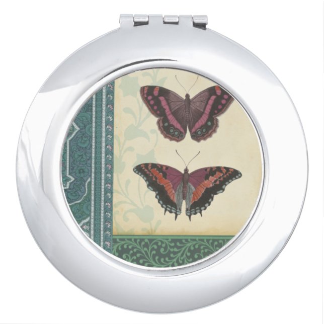 Decorative Butterfly Brocade by Vision Studio Vanity Mirror (Front)
