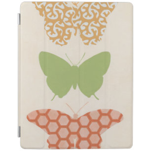 Decorative Butterfly Patterns on Cream Background iPad Smart Cover