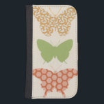 Decorative Butterfly Patterns on Cream Background Samsung S4 Wallet Case<br><div class="desc">The cream background of this June Erica Vess piece allows the colors of the butterfly patterns to leap off the print. If you love modern art,  or just love butterflies,  this is the piece for you!</div>