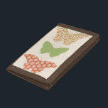 Decorative Butterfly Patterns on Cream Background Trifold Wallet<br><div class="desc">The cream background of this June Erica Vess piece allows the colors of the butterfly patterns to leap off the print. If you love modern art,  or just love butterflies,  this is the piece for you!</div>