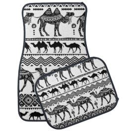 Decorative Camels Seamless Pattern Design Car Floor Mat