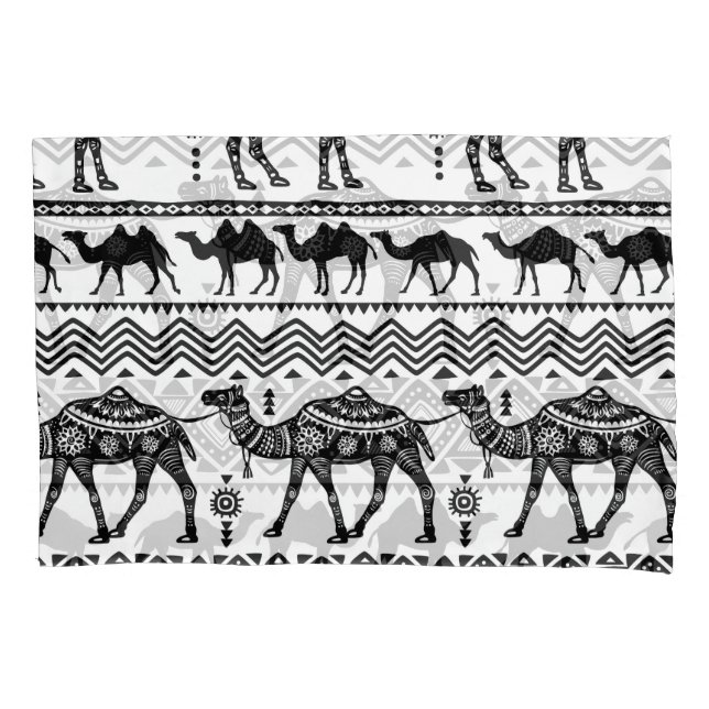 Decorative Camels Seamless Pattern Design Pillow Case (Front)