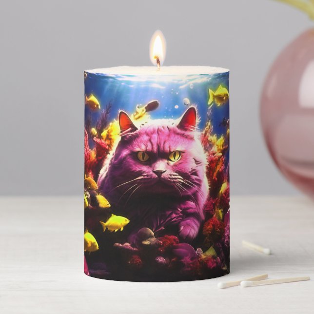 Decorative Candle Gift for Cat Lovers (In Situ)
