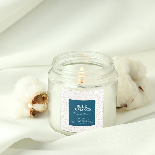 Decorative Candle Label Square Sticker (Creator Uploaded)