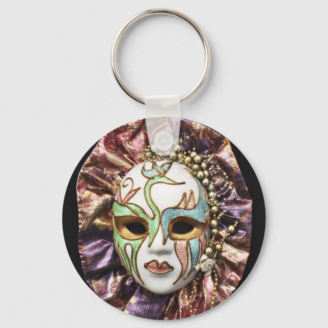 Decorative Carnival Mask Keychain (Front)