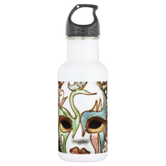 Decorative Carnival Mask Water Bottle