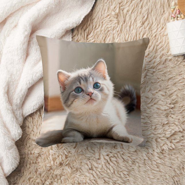 Decorative cat design cushion (Blanket)