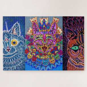 Decorative Cats by Louis Wain Jigsaw Puzzle