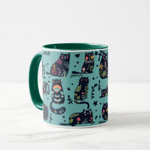 Decorative Cats Mug