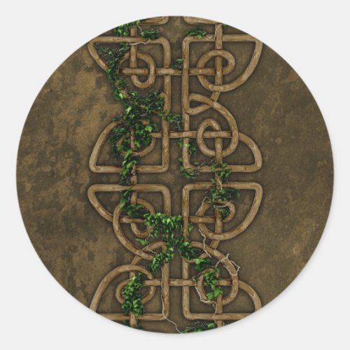 Decorative Celtic Knots With Ivy