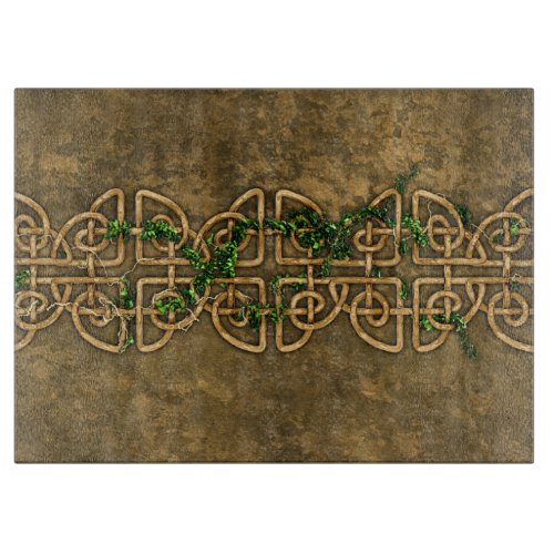 Decorative Celtic Knots With Ivy Cutting Board