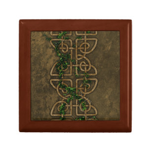 Decorative Celtic Knots With Ivy Gift Box