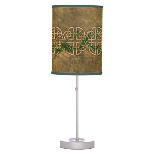 Decorative Celtic Knots With Ivy Table Lamp