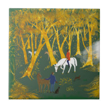 Decorative ceramic tile