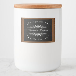 Decorative Chalkboard (customizable) Food Label