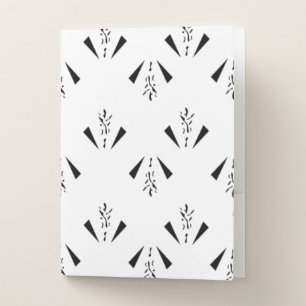 Decorative, Charcoal Gray Pocket Folder