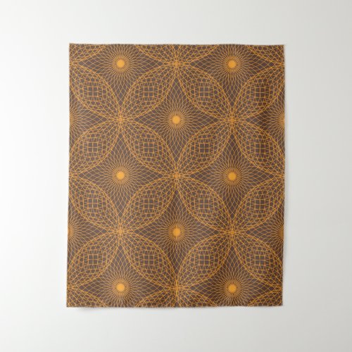 Decorative chic abstract mandala style pattern tapestry